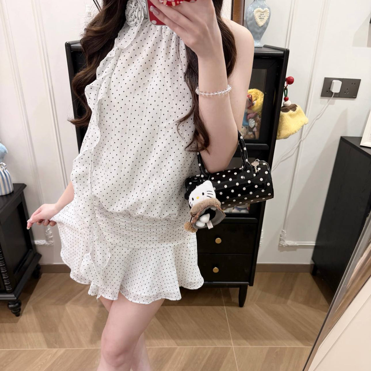 Halter-neck Short Dress