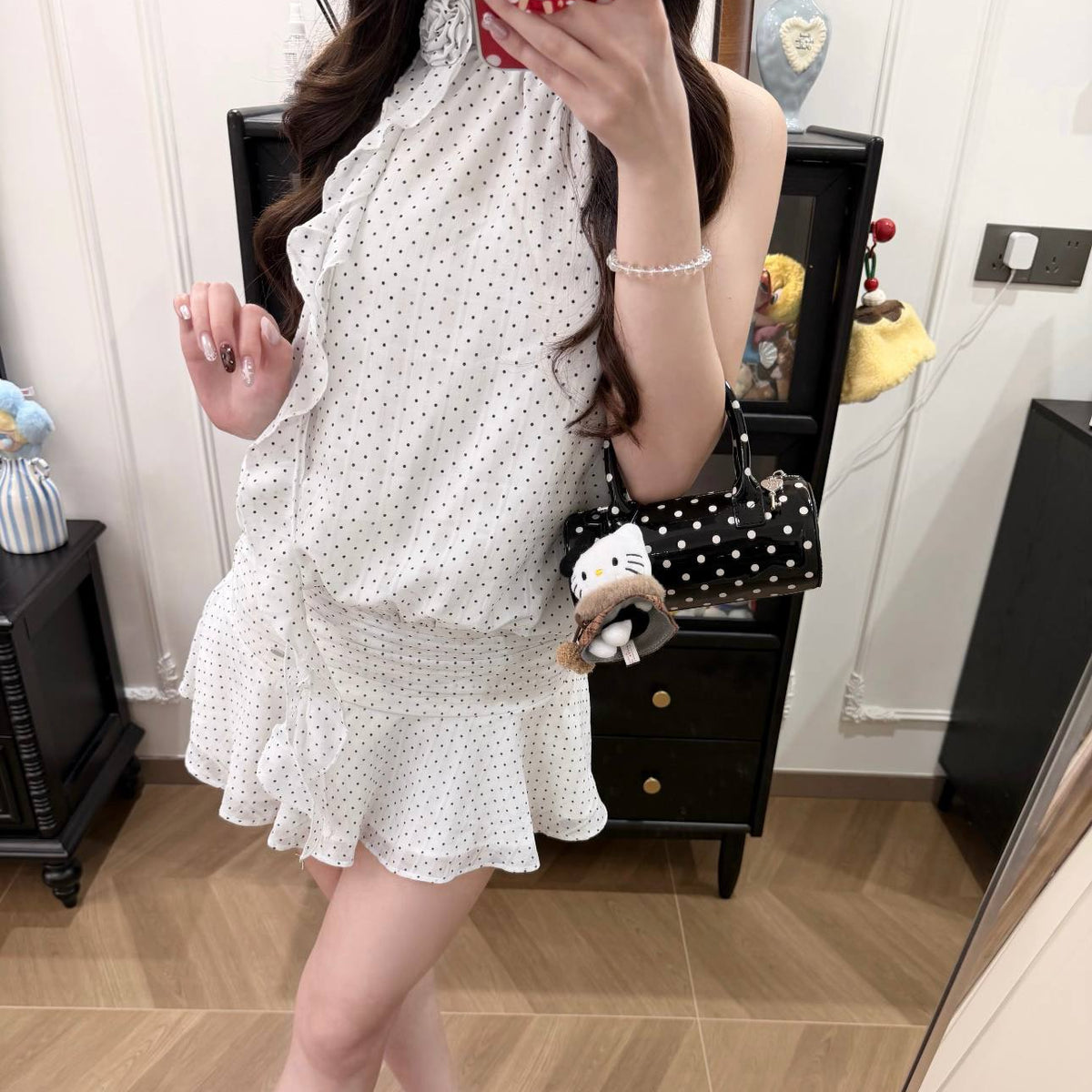 Halter-neck Short Dress