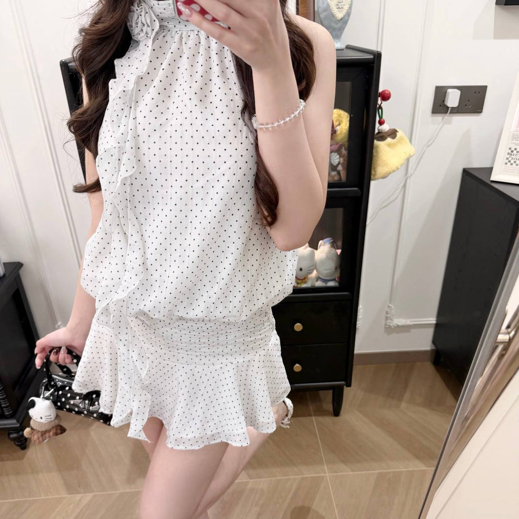Halter-neck Short Dress