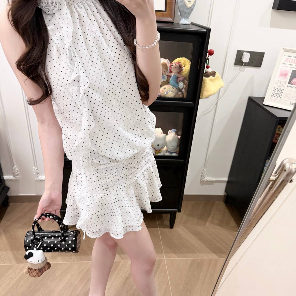 Halter-neck Short Dress