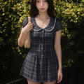 Doll-collar Plaid