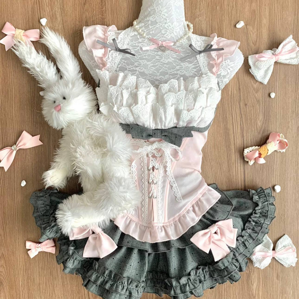 Top With Halter Tie And Matching