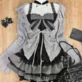 Victorian Gothic Bow & Ruffle