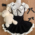Black Bow Polka Dot
