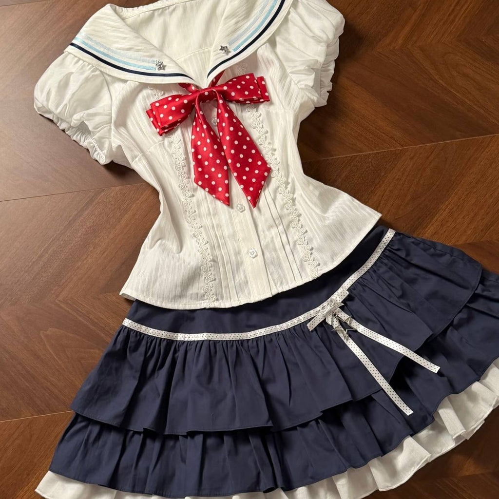 Navy Sailor Bow