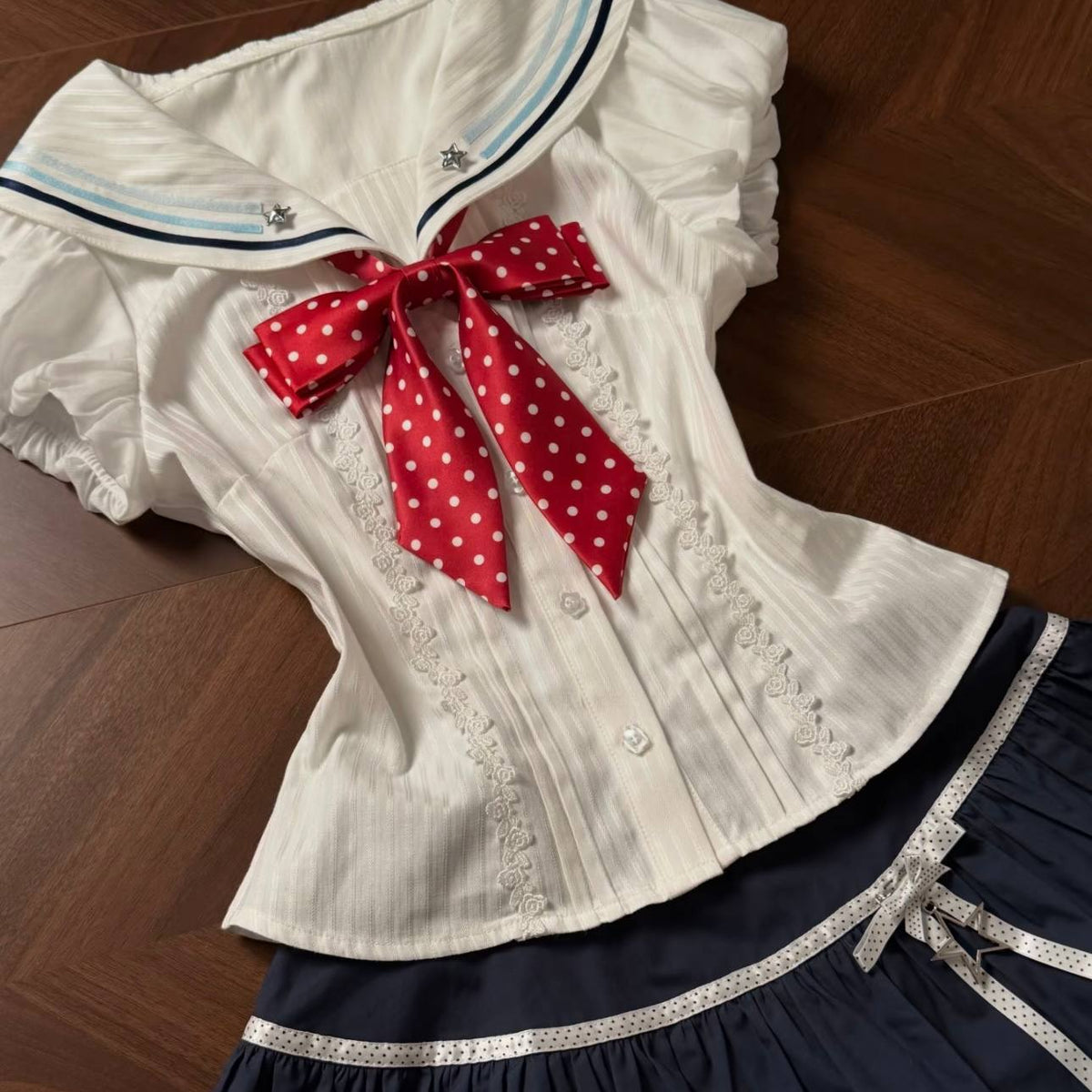 Navy Sailor Bow