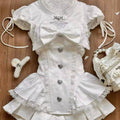 White Lace Bow