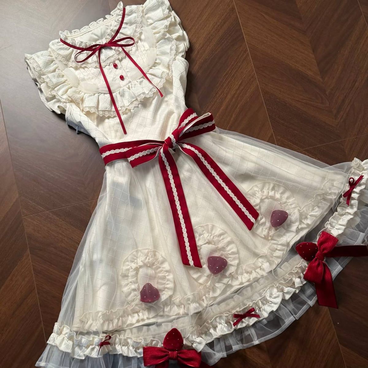 White Red ribbon Sailor