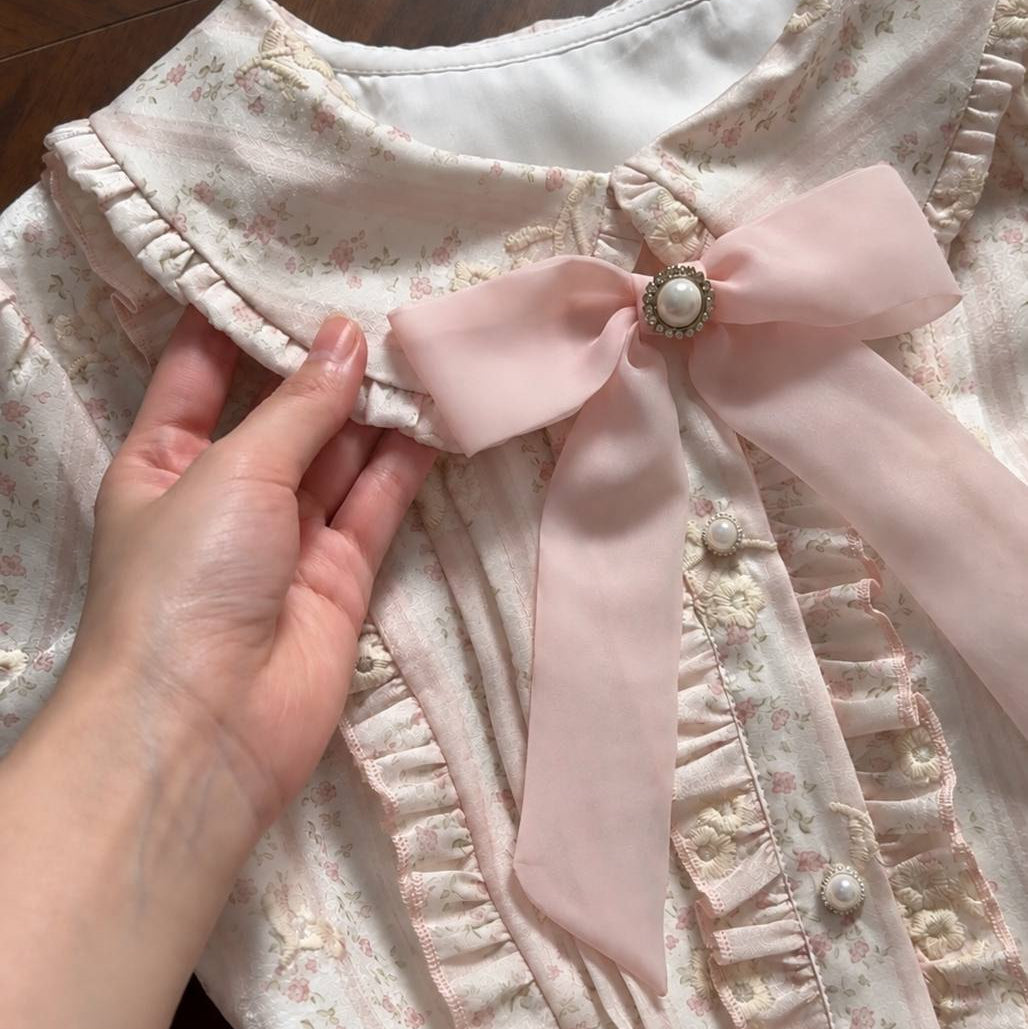 Rose Ruffle Bow