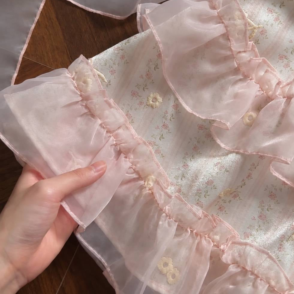 Rose Ruffle Bow