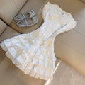 Lace Trimmed Ruffle