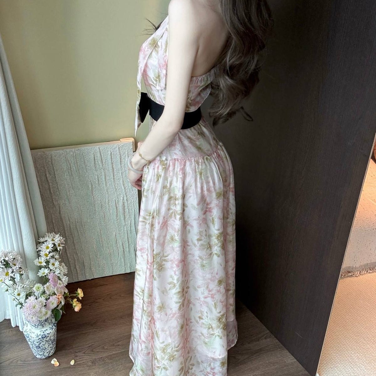 Floral Strapless