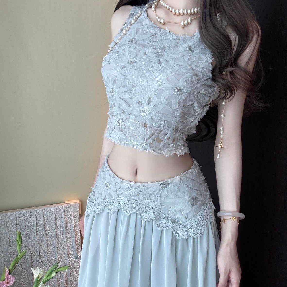 ElegantLace Top Dress