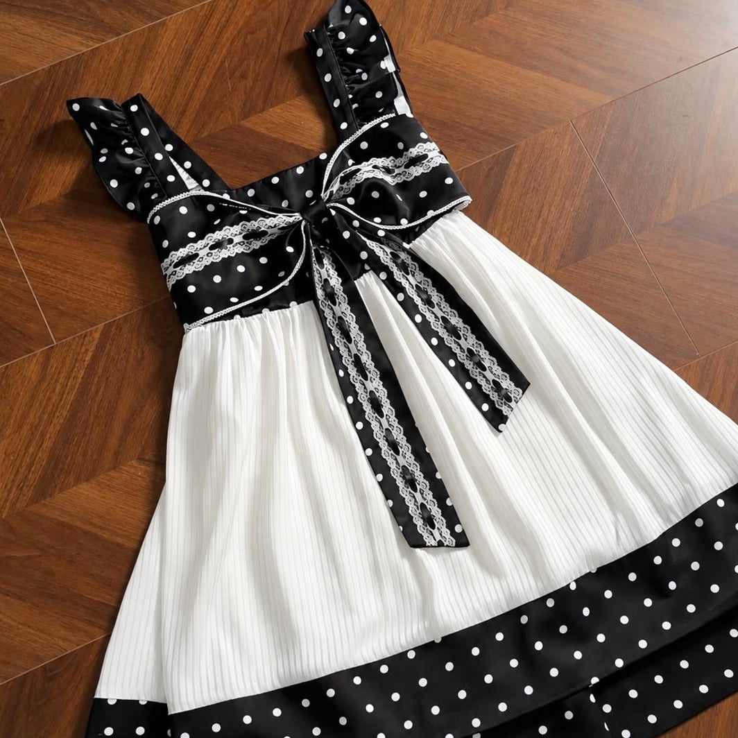 Black And White Polka-dot