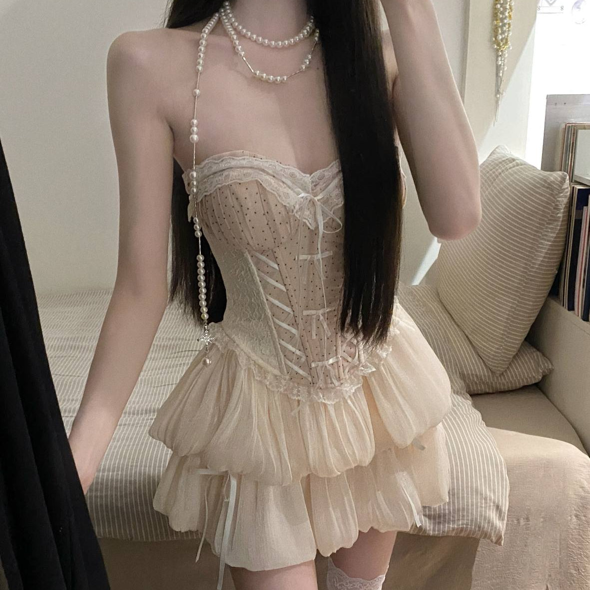 Lace Set Dress